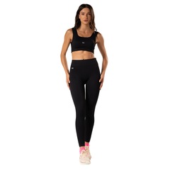 Calça Legging Malhas Keeper Canelada sem Costura Feminina - Foto 5
