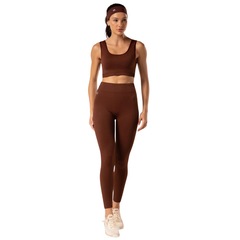 Top Malhas Keeper Cavado Liso sem Costura Feminino - Foto 4