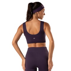 Top Malhas Keeper Cavado Liso sem Costura Feminino - Foto 4