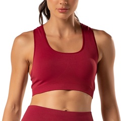 Top Nadador Malhas Keeper Keep Liso sem Costura - Feminino - Foto 3