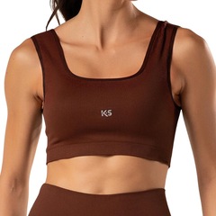 Top Nadador Malhas Keeper Keep Liso sem Costura - Feminino - Foto 4