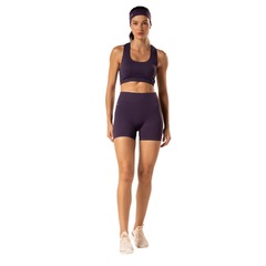 Top Nadador Malhas Keeper Keep Liso sem Costura - Feminino - Foto 5