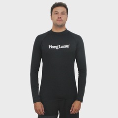 Camiseta para Surf Masculina Hang Loose Typo Black - Foto 2
