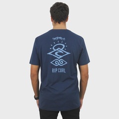 Camiseta Rip Curl Search Icon Outline Dark Navy - Masculina - Foto 2