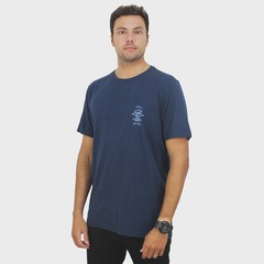 Camiseta Rip Curl Search Icon Outline Dark Navy - Masculina - Foto 4