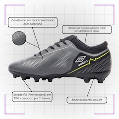 Kit Chuteira de Campo Umbro Adamant Top Speed League e Meião - Adulto - Foto 5
