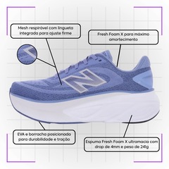 Kit Tênis New Balance More V6 e Meia - Feminino - Foto 5