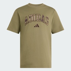 Camiseta adidas Seasonal Essentials Camuflada Masculina - Foto 2