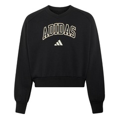 Blusão de Moletom adidas Seasonals Collegiate Typography Infantil - Foto 1