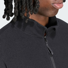 Blusão de Moletom Fleece Zíper Meia Altura adi365 Running Essentials Winterised adidas Masculino - Foto 5