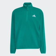 Blusão de Moletom Fleece Zíper Meia Altura adi365 Running Essentials Winterised adidas Masculino - Foto 2