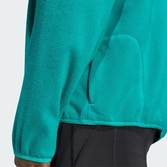 Blusão de Moletom Fleece Zíper Meia Altura adi365 Running Essentials Winterised adidas Masculino - Foto 5