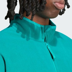 Blusão de Moletom Fleece Zíper Meia Altura adi365 Running Essentials Winterised adidas Masculino - Foto 6