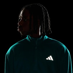 Blusão de Moletom Fleece Zíper Meia Altura adi365 Running Essentials Winterised adidas Masculino - Foto 7