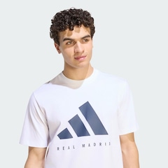 Camiseta Estampada Real Madrid DNA adidas Masculino - Foto 5
