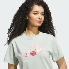 Camiseta adidas Logo Floral Feminina - Foto 5