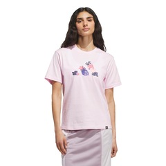 Camiseta adidas Logo Floral Feminina - Foto 1