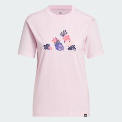 Camiseta adidas Logo Floral Feminina - Foto 2