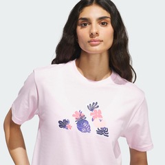 Camiseta adidas Logo Floral Feminina - Foto 5