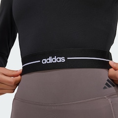 Blusa cropped de manga longa Hyperglam adidas Feminina - Foto 6