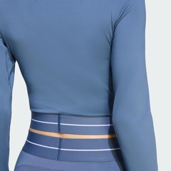 Blusa cropped de manga longa Hyperglam adidas Feminina - Foto 6