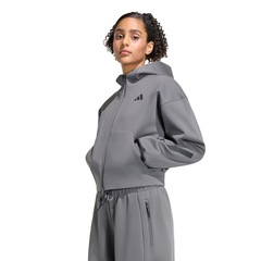 Blusão de Moletom Cropped Zíper adidas Z.N.E. adidas Feminino - Foto 1