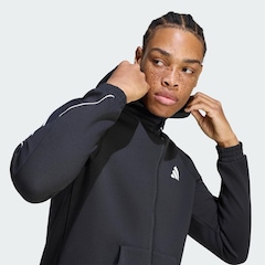 Blusão de Moletom com Capuz adidas Logo Pequeno e Zíper Completo Stadium Masculino - Foto 6