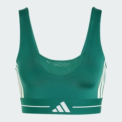 Top adidas Suporte Leve Hyperglam 3 Listras Color Block Feminino - Foto 2