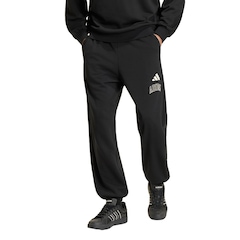 Calça Moletinho Barra Punho adidas Seasonal Essentials Collegiate Masculina - Foto 1