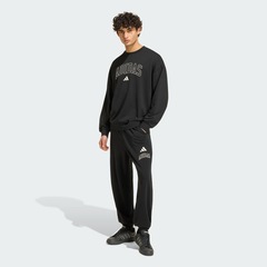 Calça Moletinho Barra Punho adidas Seasonal Essentials Collegiate Masculina - Foto 4