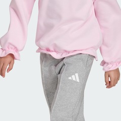 Conjunto de Moletom adidas Seasonals Ruffles para Garotas Infantil - Foto 6