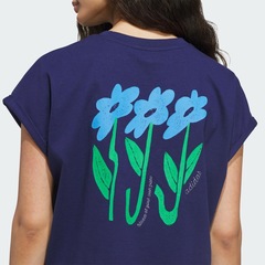 Camiseta adidas Three Flowers Feminina - Foto 6