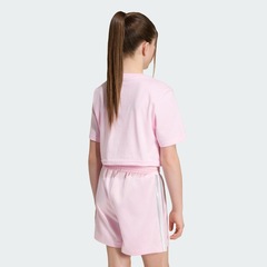 Blusa Cropped adidas com Bordado de Cetim Feminina - Foto 3