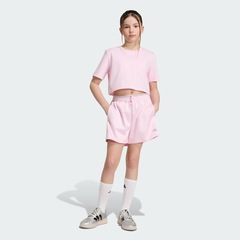 Blusa Cropped adidas com Bordado de Cetim Feminina - Foto 4