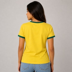 Camisa do Brasil Retrô Estrelas Olden Sports - Feminina - Foto 3