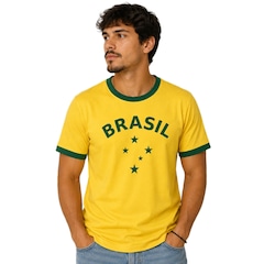 Camisa do Brasil Retrô Estrelas Olden Sports - Masculina - Foto 2