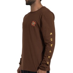 Camiseta Hurley Manga Longa Dragon - Masculina - Foto 3