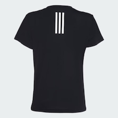 Camiseta Adidas Treino 3 Listras - Feminina - Foto 2