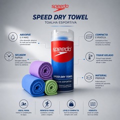 Toalha de Natação Speedo Hidroginastica Quick Dry Towel - Foto 2