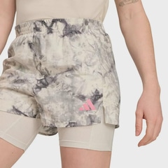 Shorts adidas Own The Run Spray Dye 2 In 1 - Feminino - Foto 3