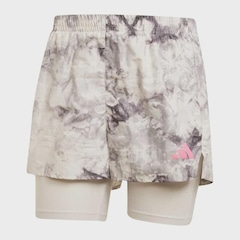 Shorts adidas Own The Run Spray Dye 2 In 1 - Feminino - Foto 5