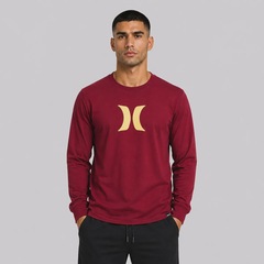 Camiseta Manga Longa Hurley Icon - Masculina - Foto 1