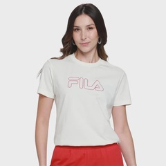 Camiseta Fila Regular Basic Outline - Feminina - Foto 1