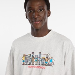 Camiseta New Balance Ghica Line Up Oversized Masculina - Foto 4