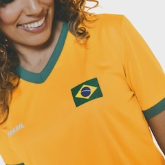 Blusa Cropped Brasil Lotus - Feminina - Foto 2