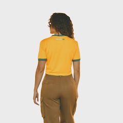 Blusa Cropped Brasil Lotus - Feminina - Foto 3