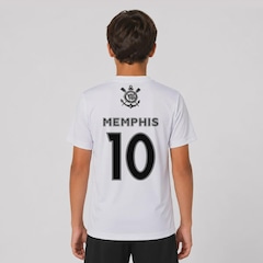 Camisa do Corinthians Escudo Black Memphis 10 Infantil - Foto 1
