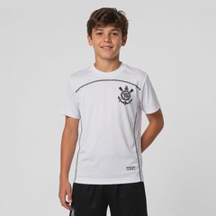 Camisa do Corinthians Escudo Black Memphis 10 Infantil - Foto 2