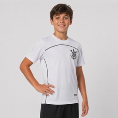 Camisa do Corinthians Escudo Black Memphis 10 Infantil - Foto 3