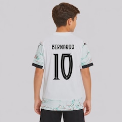 Camisa Portugal II 25/26 10 Bernardo Silva Puma Infantil - Foto 1